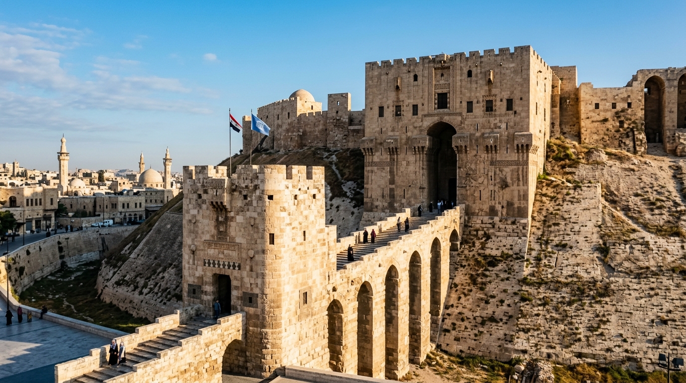 روائع قلعة حلب والأسواق المسقوفة: رحلة عبر التاريخ المعماري الأصيل